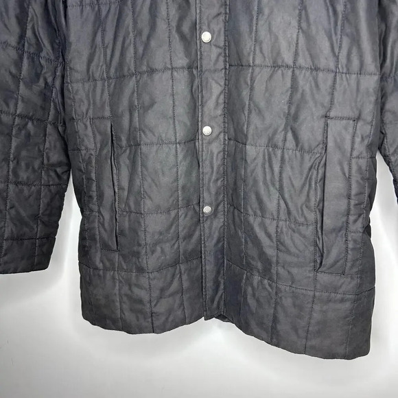 Cole Haan Country Black Quilted Puffer Jacket Men’s Small Outdoors Barn Coat - Picture 10 of 10